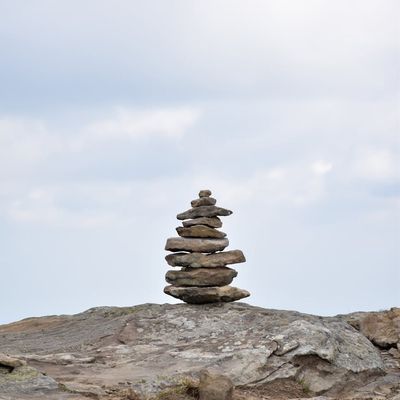 Balanced rocks symbolising peace and stability